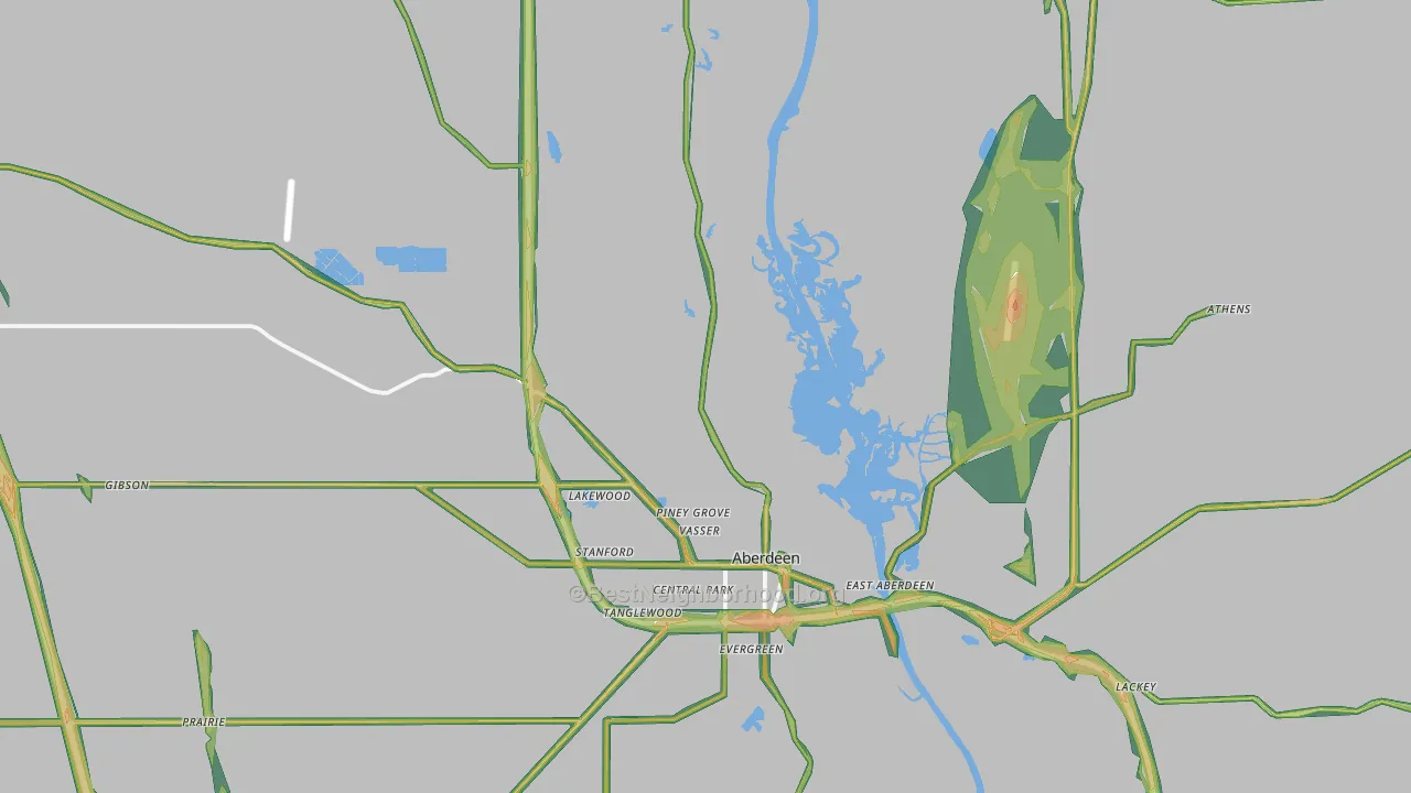 39730, MS Map of Noise Levels in 39730
