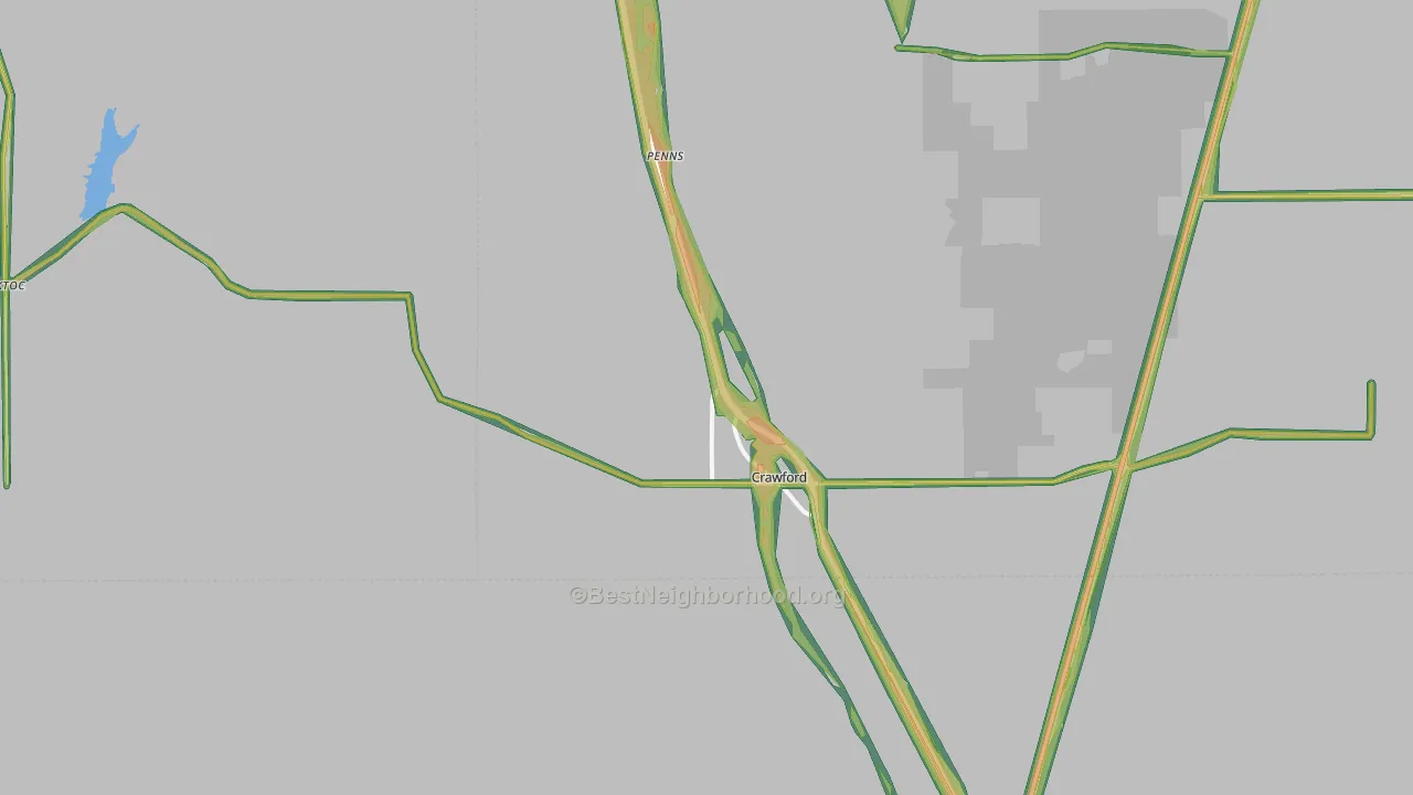 39743, MS Map of Noise Levels in 39743