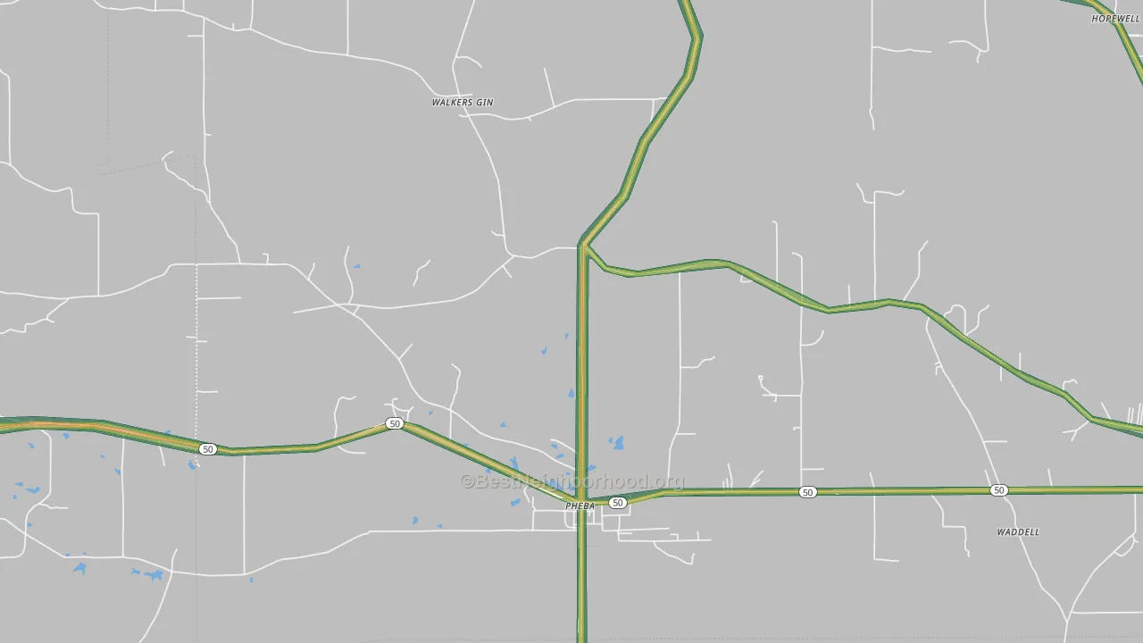 39755, MS Map of Noise Levels in 39755