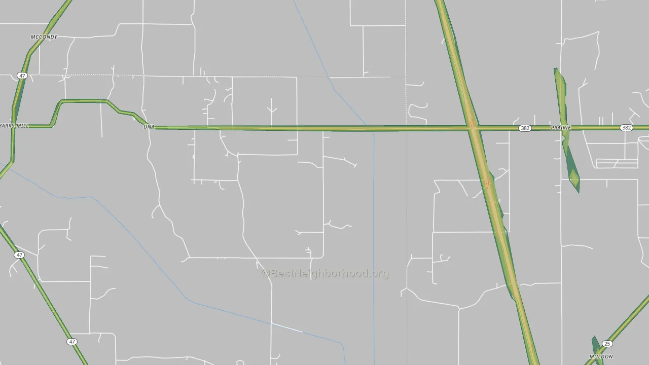 39756, MS Map of Noise Levels in 39756