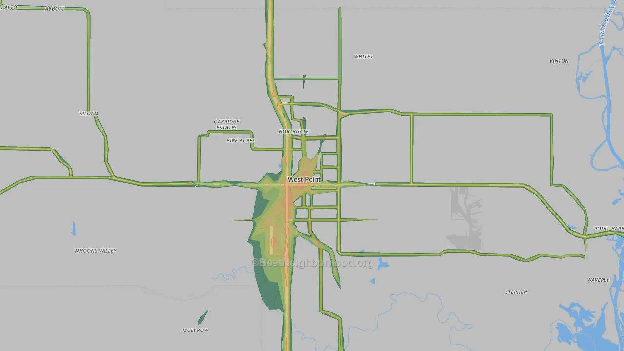 39773, MS Map of Noise Levels in 39773