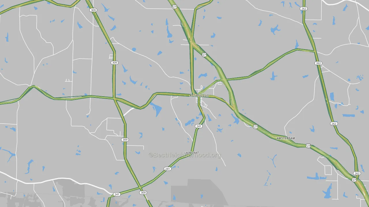 39815, GA Map of Noise Levels in 39815