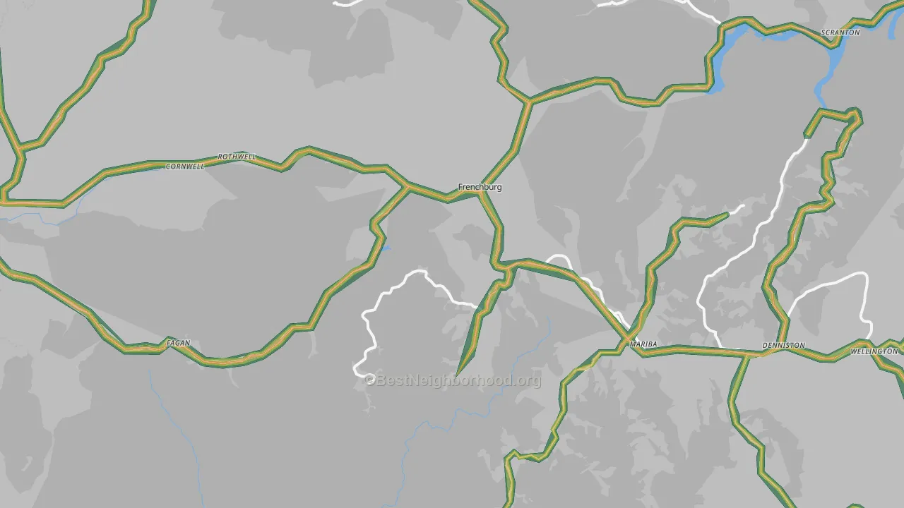 40322, KY Map of Noise Levels in 40322