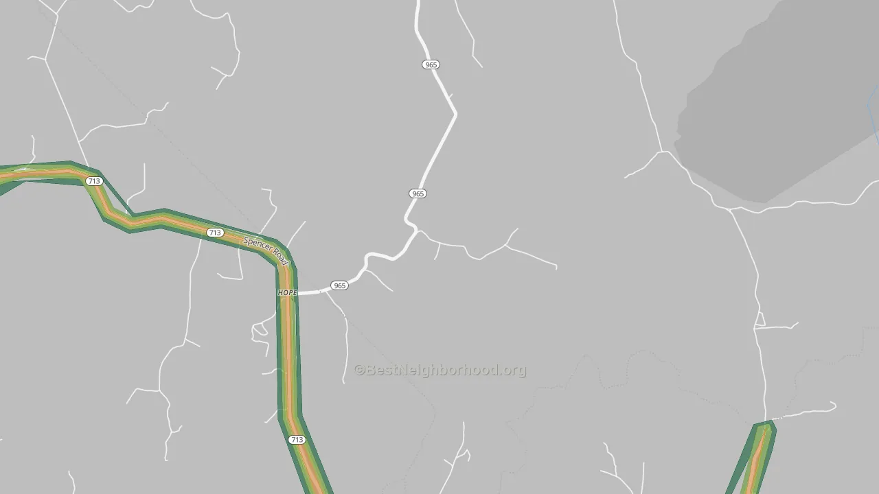 40334, KY Map of Noise Levels in 40334