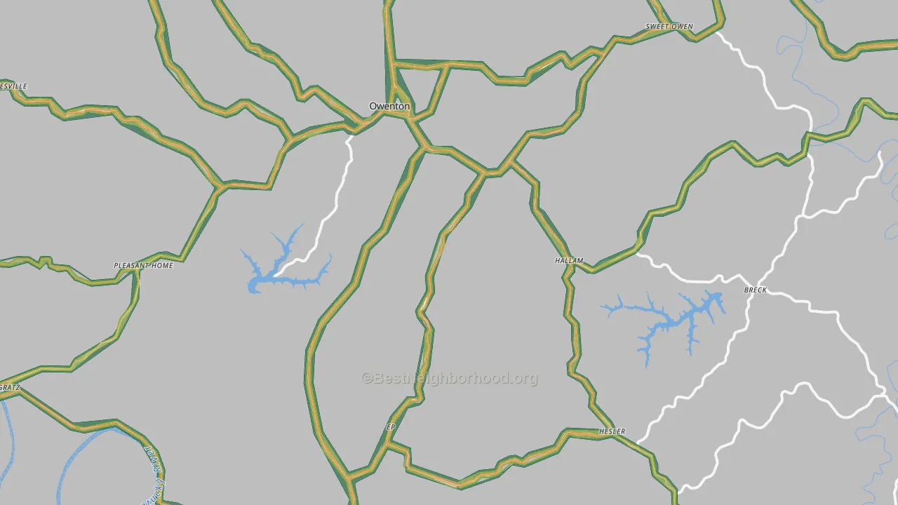 40359, KY Map of Noise Levels in 40359