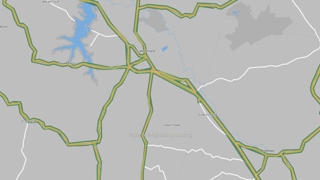 40419, KY Map of Noise Levels in 40419