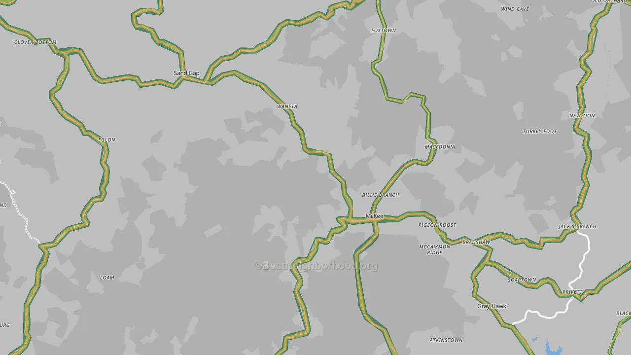 40447, KY Map of Noise Levels in 40447