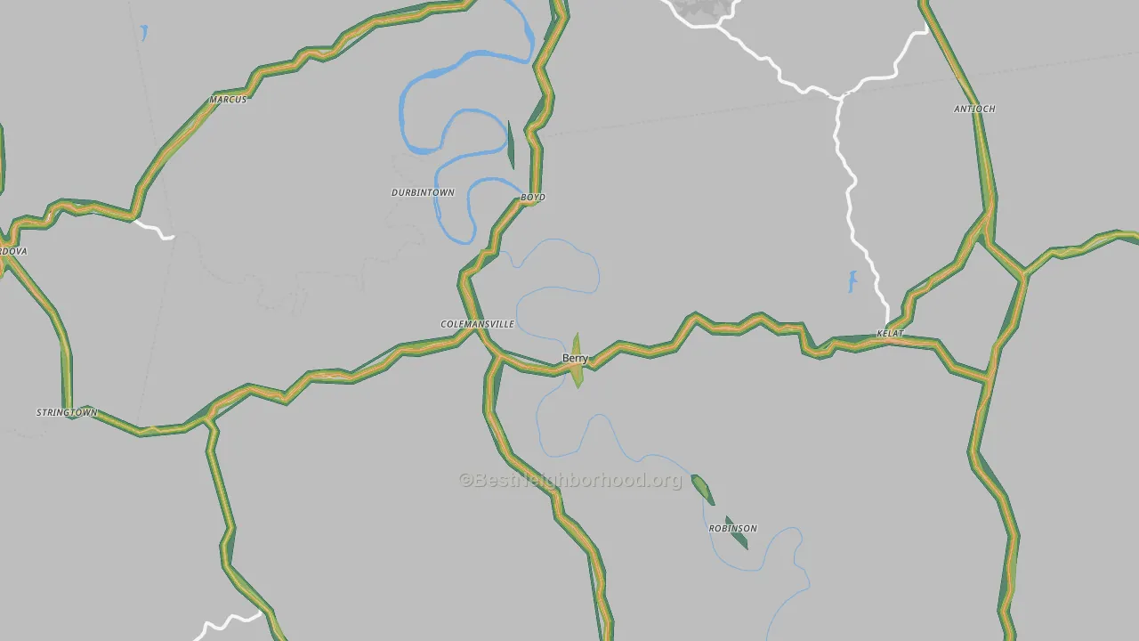 41003, KY Map of Noise Levels in 41003
