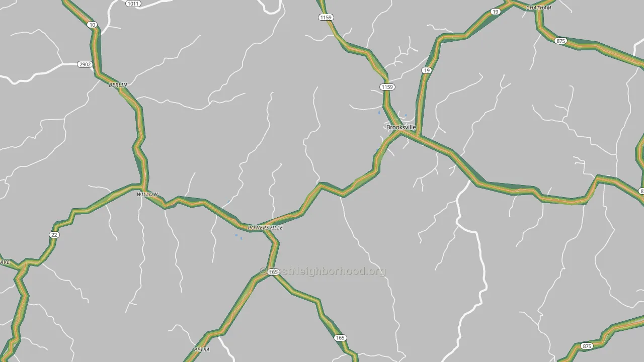 41004, KY Map of Noise Levels in 41004