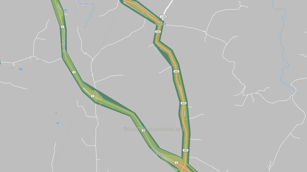 41062, KY Map of Noise Levels in 41062