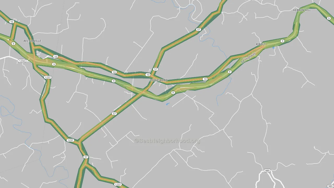 41189, KY Map of Noise Levels in 41189