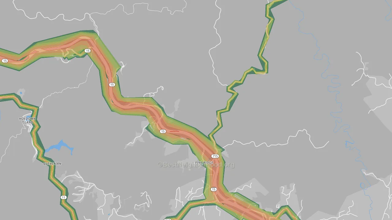 41360, KY Map of Noise Levels in 41360