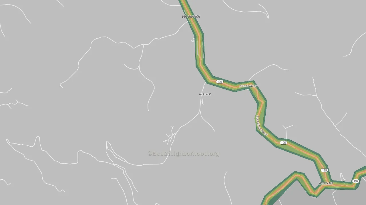 41534, KY Map of Noise Levels in 41534