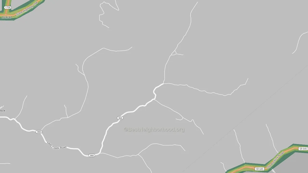 41566, KY Map of Noise Levels in 41566