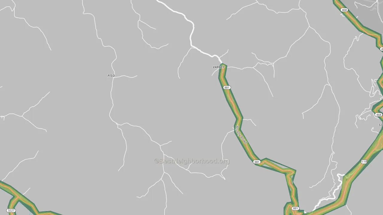 41571, KY Map of Noise Levels in 41571