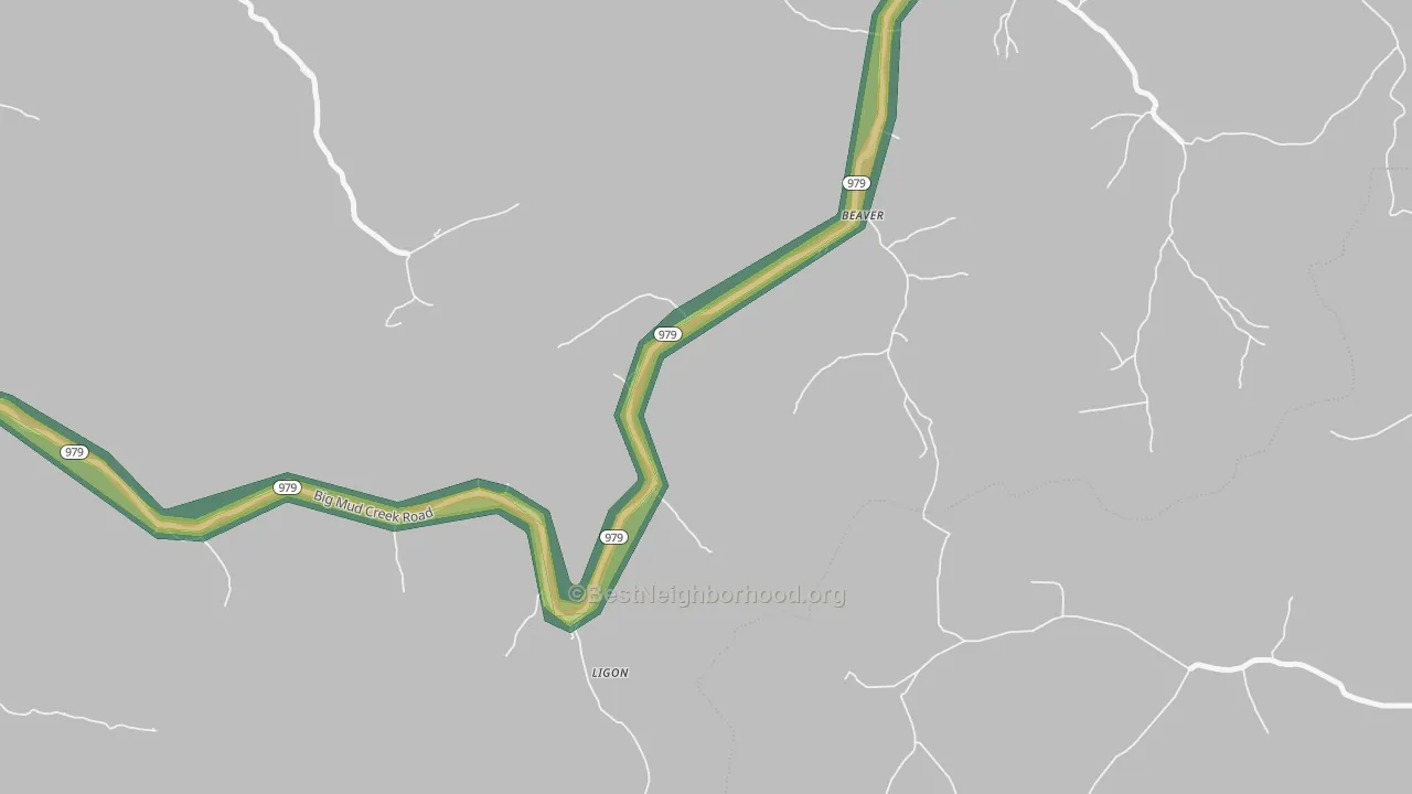 41604, KY Map of Noise Levels in 41604