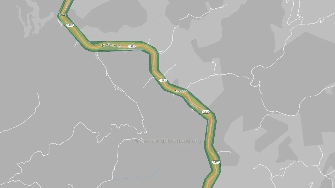41762, KY Map of Noise Levels in 41762