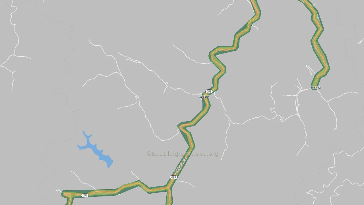 41763, KY Map of Noise Levels in 41763