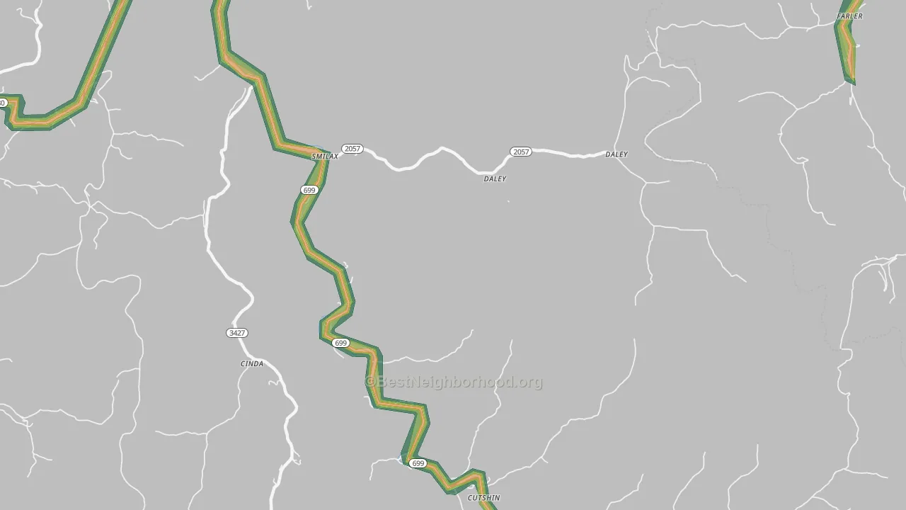 41764, KY Map of Noise Levels in 41764