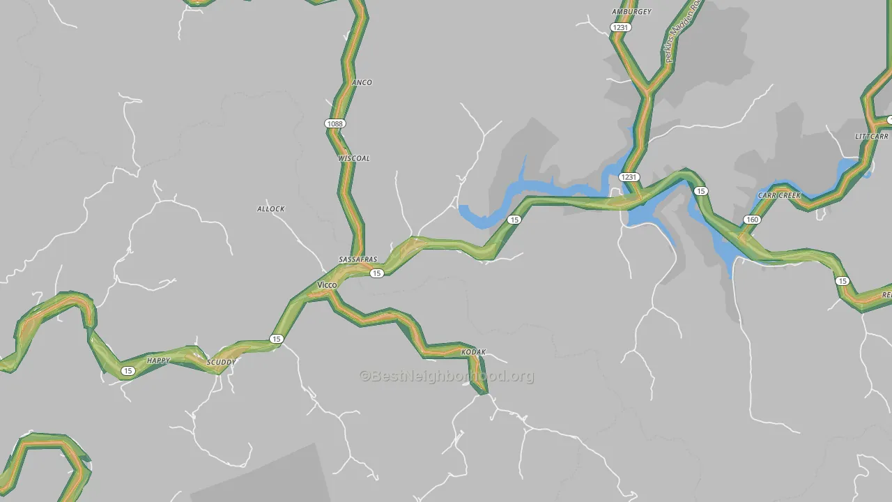 41773, KY Map of Noise Levels in 41773