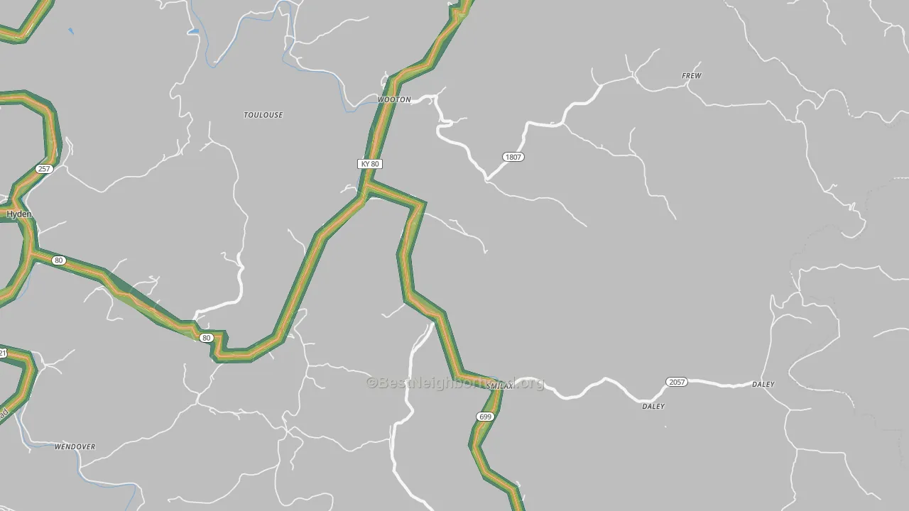41776, KY Map of Noise Levels in 41776