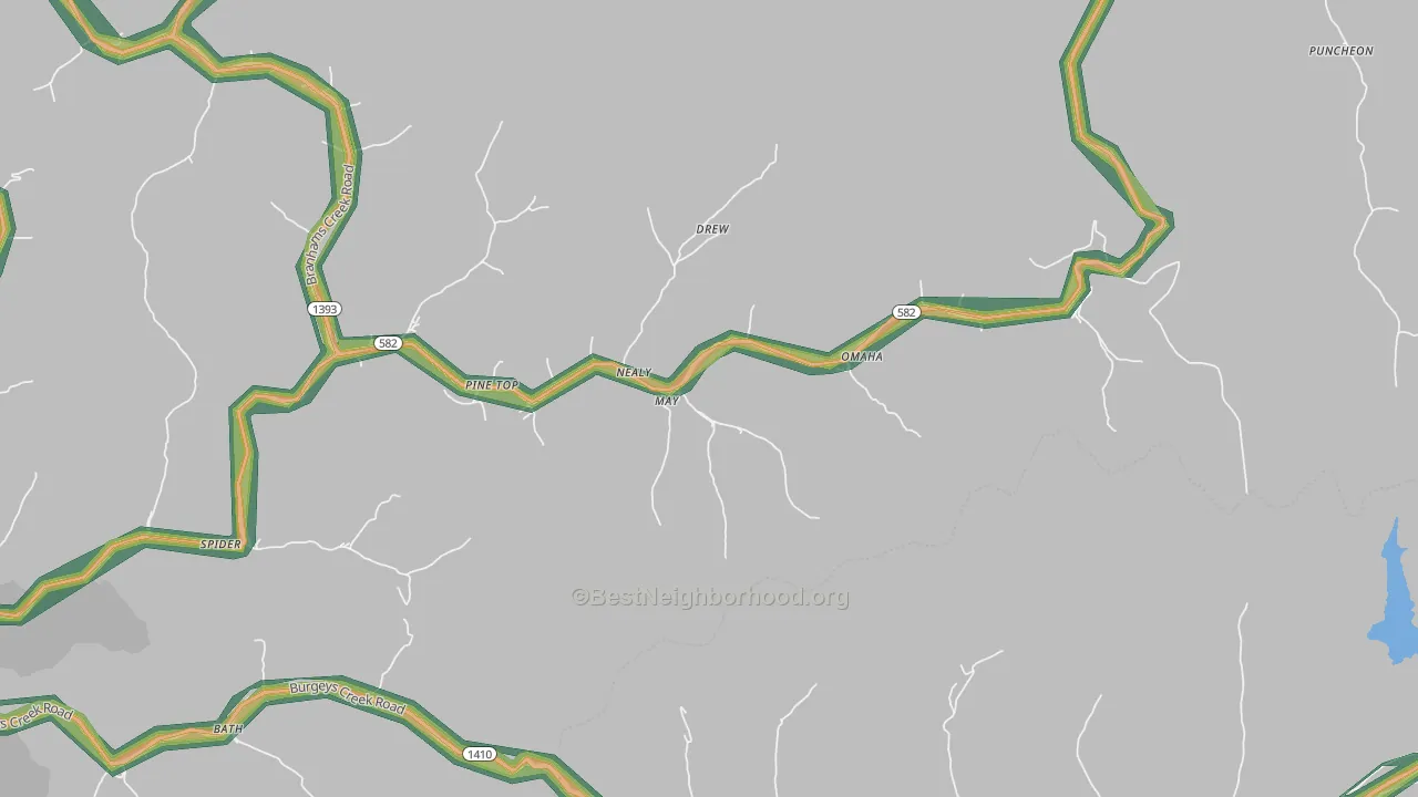 41843, KY Map of Noise Levels in 41843