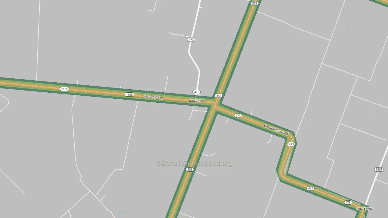 42022, KY Map of Noise Levels in 42022