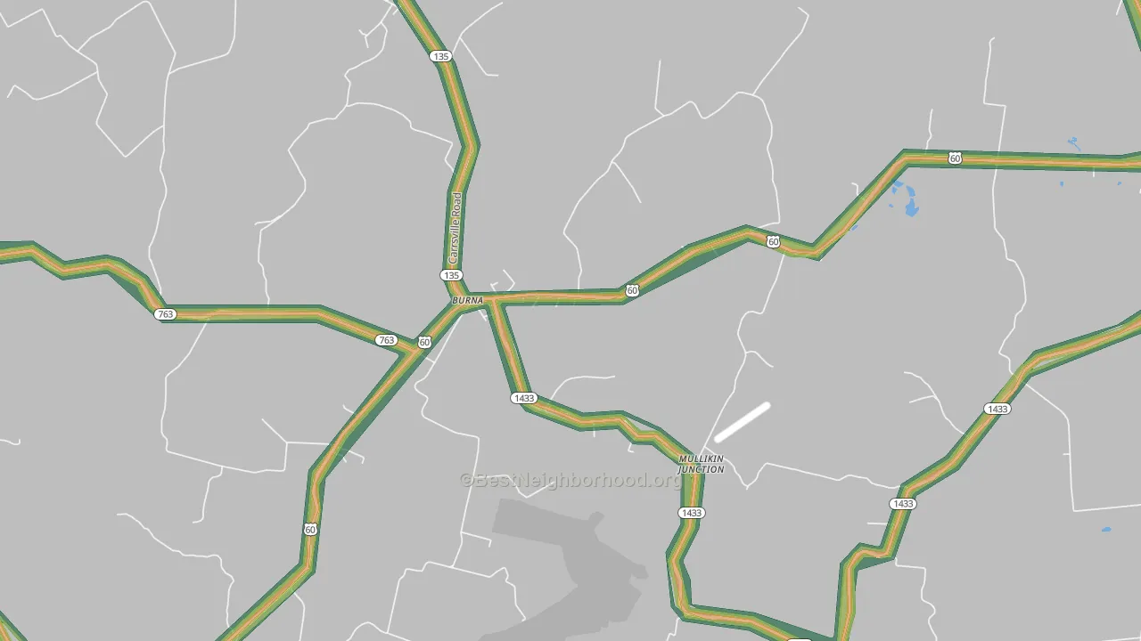 42028, KY Map of Noise Levels in 42028