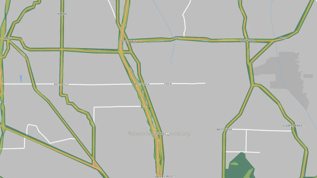 42051, KY Map of Noise Levels in 42051