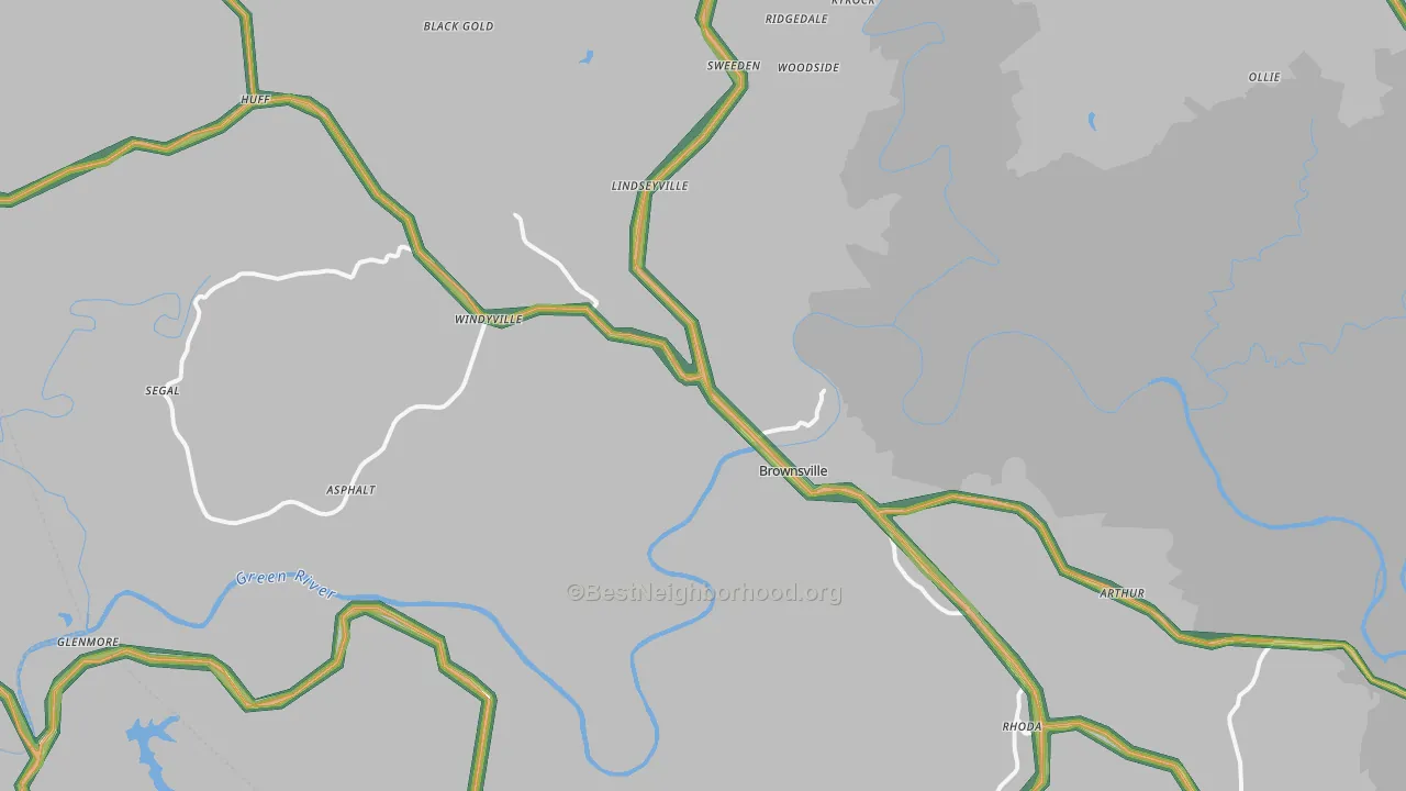 42210, KY Map of Noise Levels in 42210