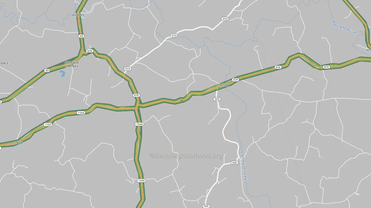 42361, KY Map of Noise Levels in 42361