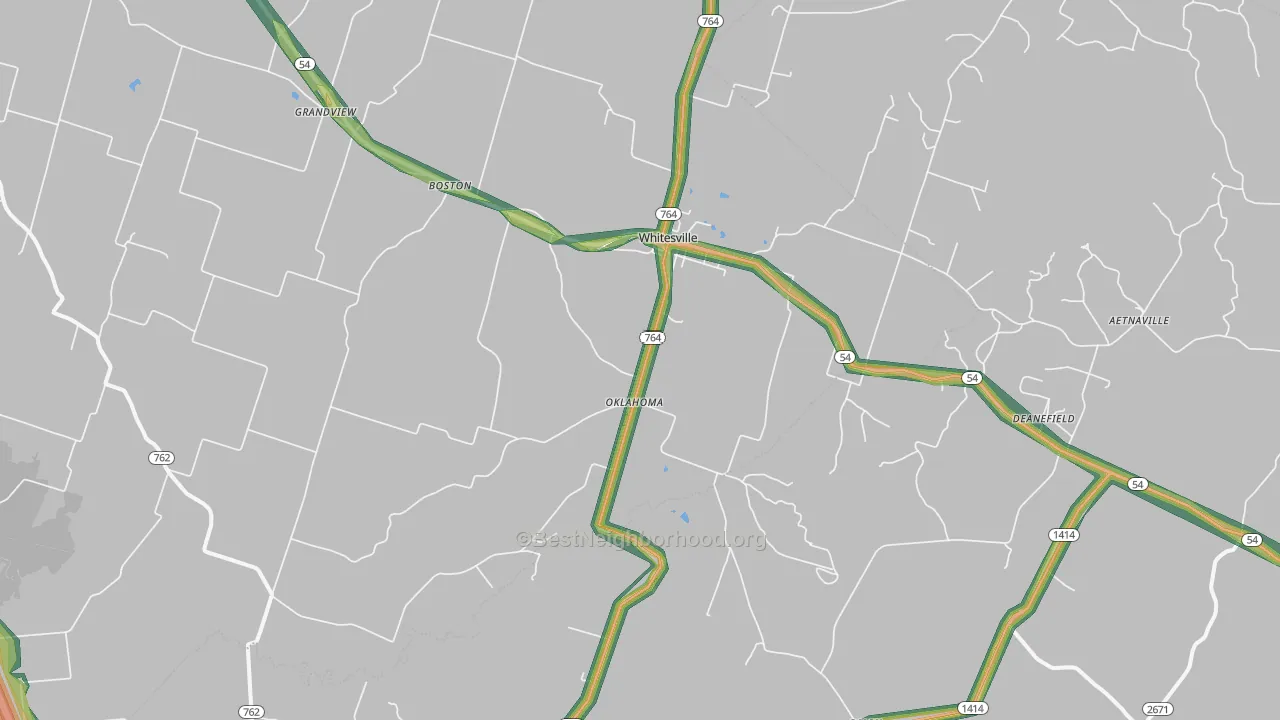 42378, KY Map of Noise Levels in 42378
