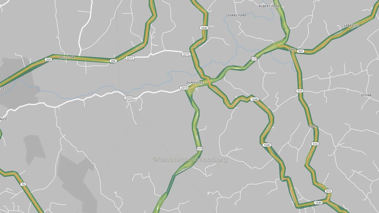 42528, KY Map of Noise Levels in 42528