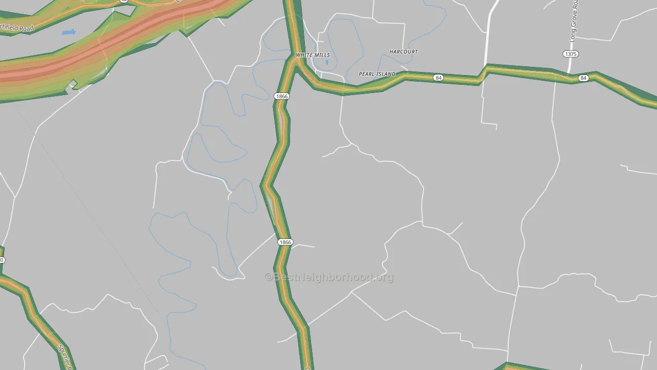 42788, KY Map of Noise Levels in 42788