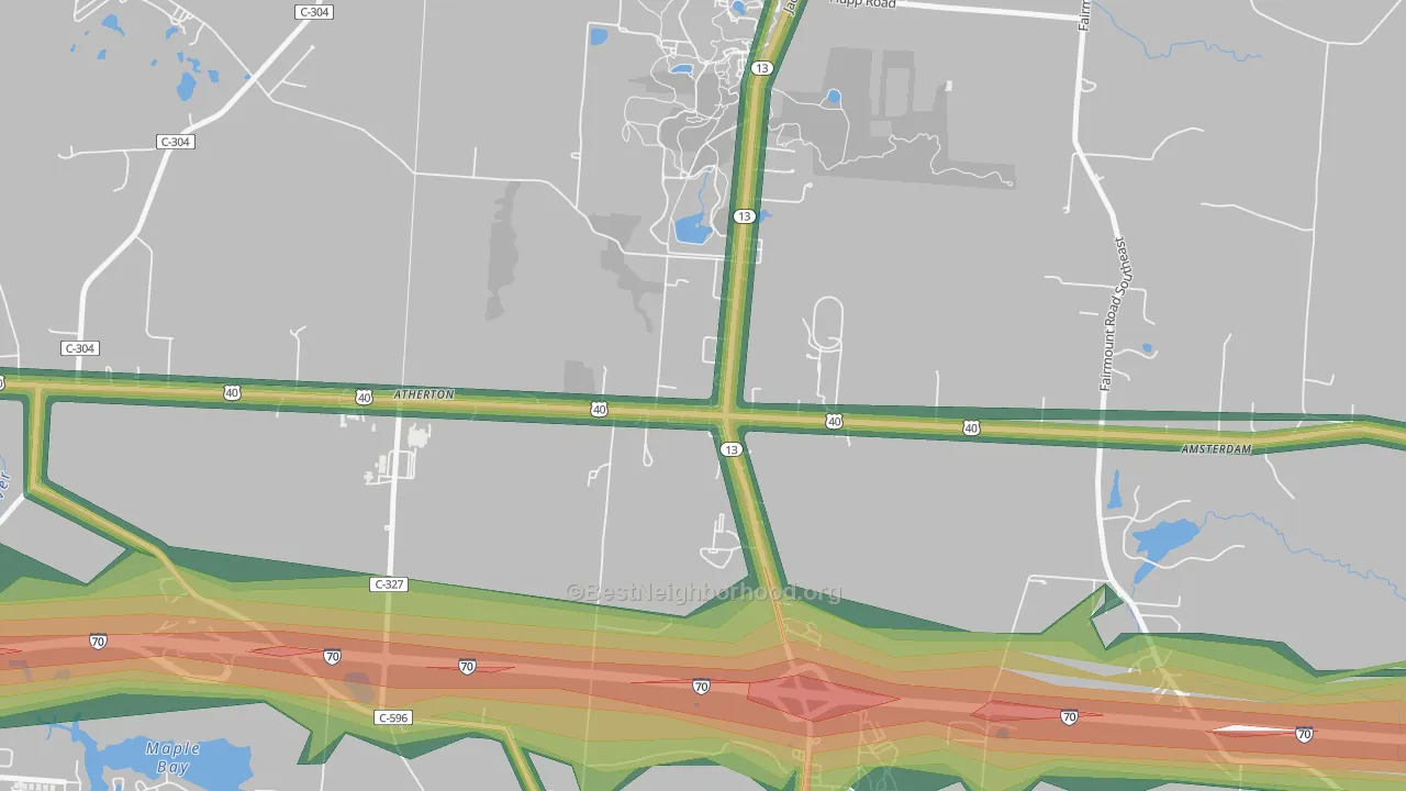 43030, OH Map of Noise Levels in 43030