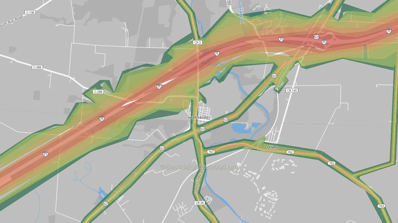43126, OH Map of Noise Levels in 43126