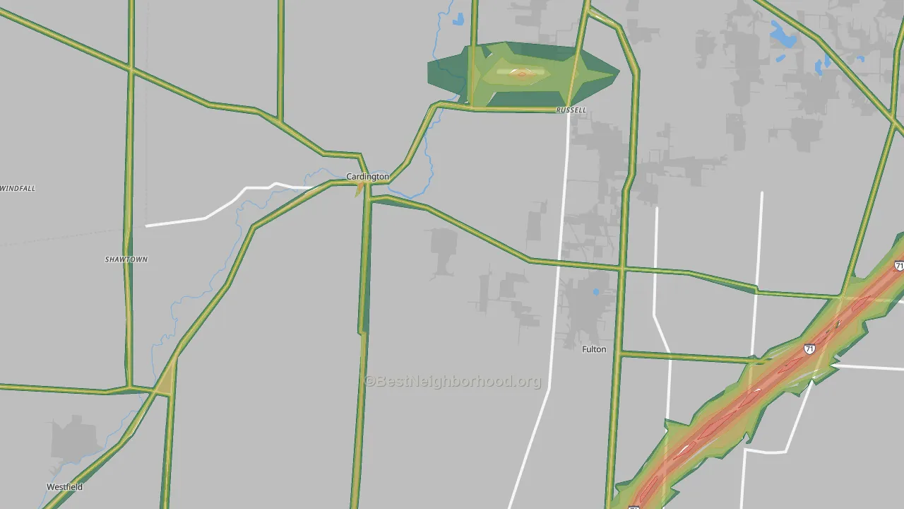 43315, OH Map of Noise Levels in 43315