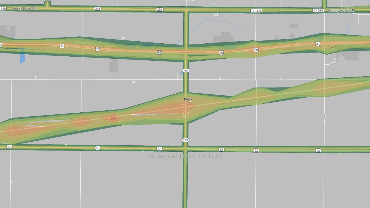 43330, OH Map of Noise Levels in 43330