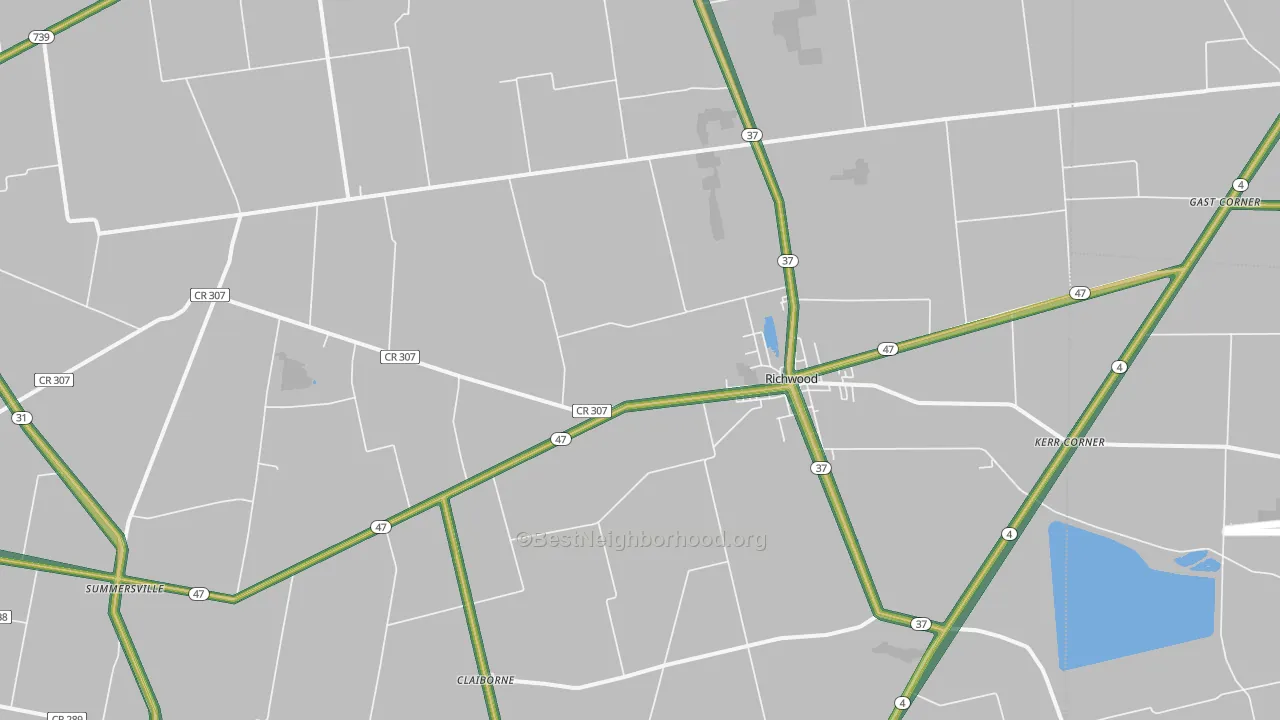 43344, OH Map of Noise Levels in 43344