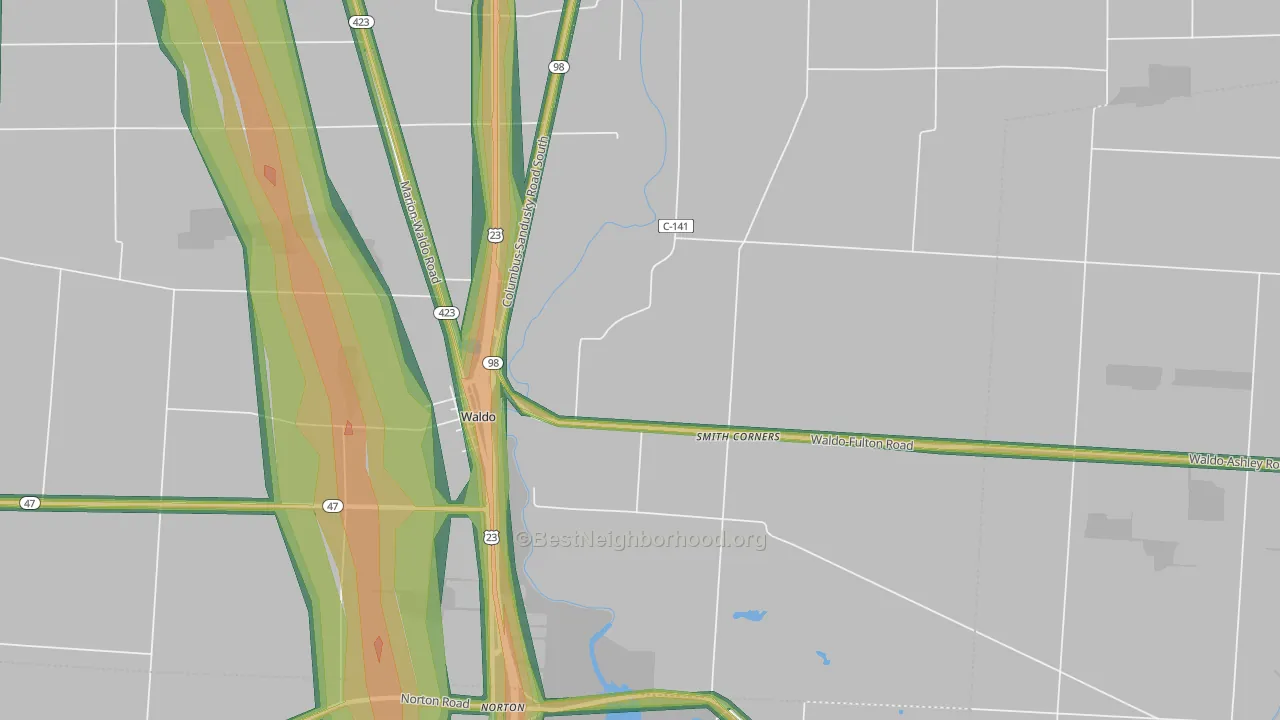 43356, OH Map of Noise Levels in 43356