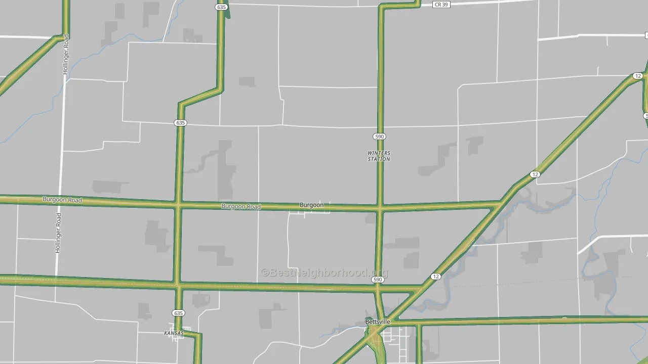 43407, OH Map of Noise Levels in 43407