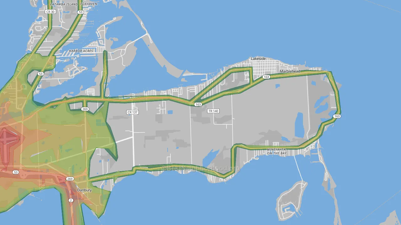 43440, OH Map of Noise Levels in 43440