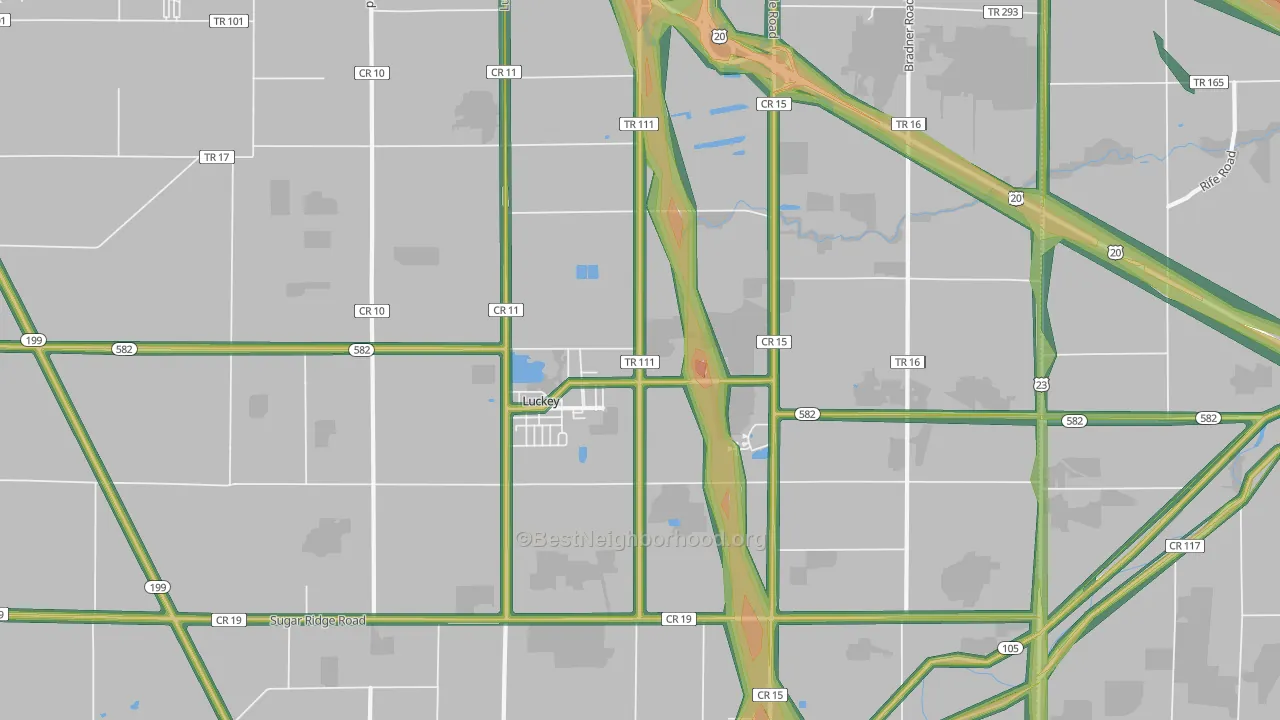 43443, OH Map of Noise Levels in 43443