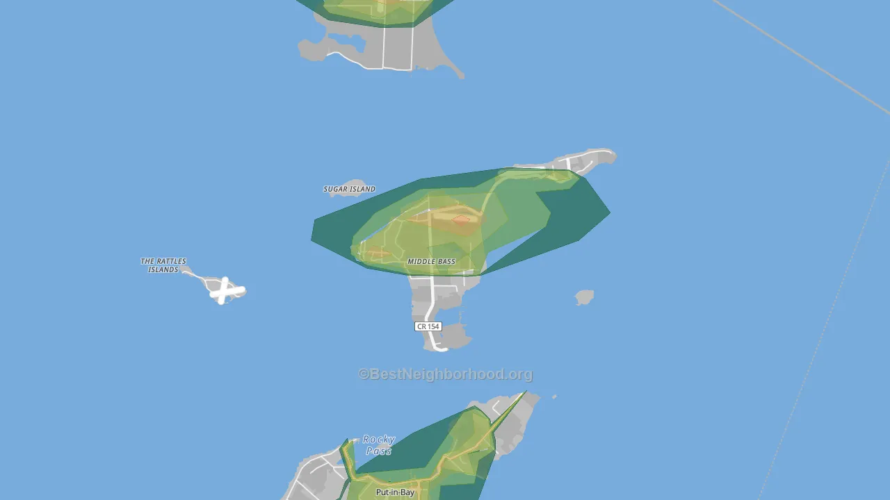 43446, OH Map of Noise Levels in 43446