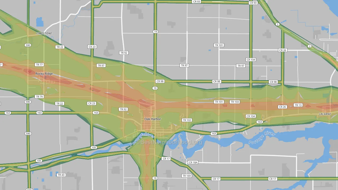 43449, OH Map of Noise Levels in 43449