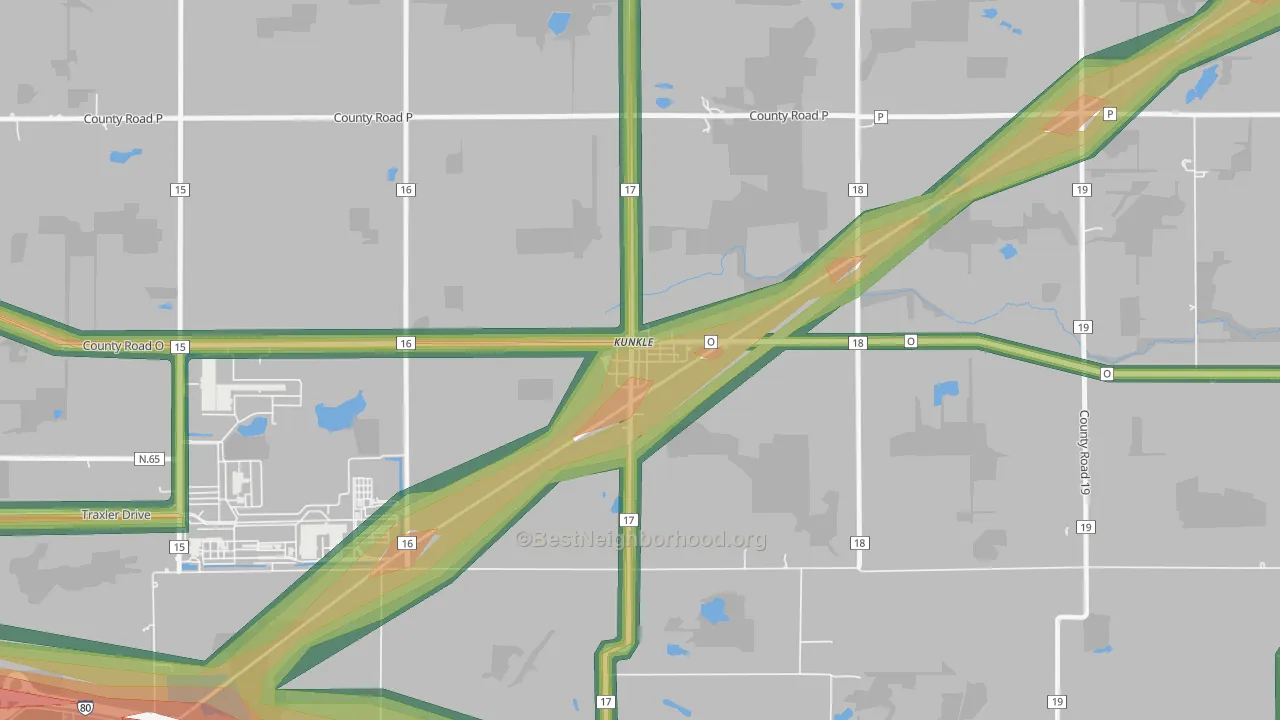 43531, OH Map of Noise Levels in 43531
