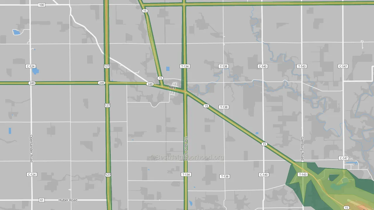 43549, OH Map of Noise Levels in 43549
