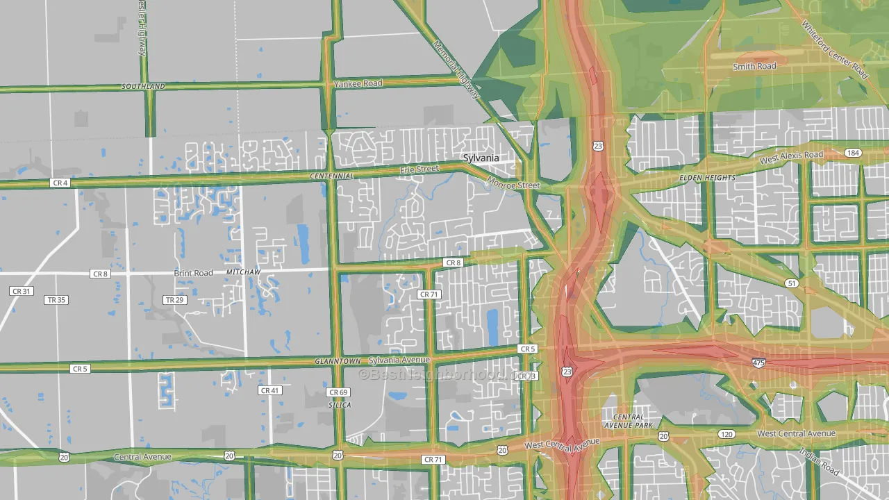 43560, OH Map of Noise Levels in 43560
