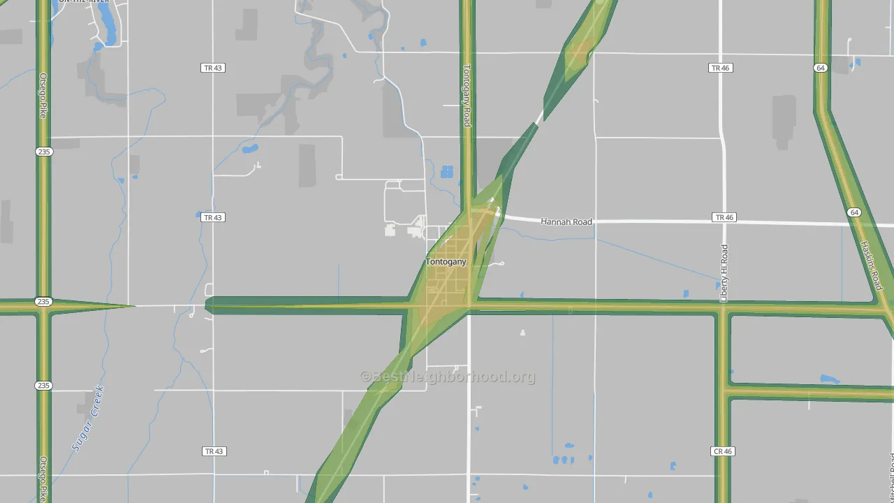 43565, OH Map of Noise Levels in 43565