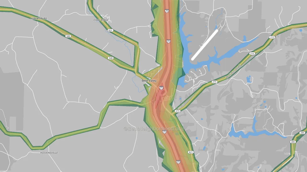 43717, OH Map of Noise Levels in 43717